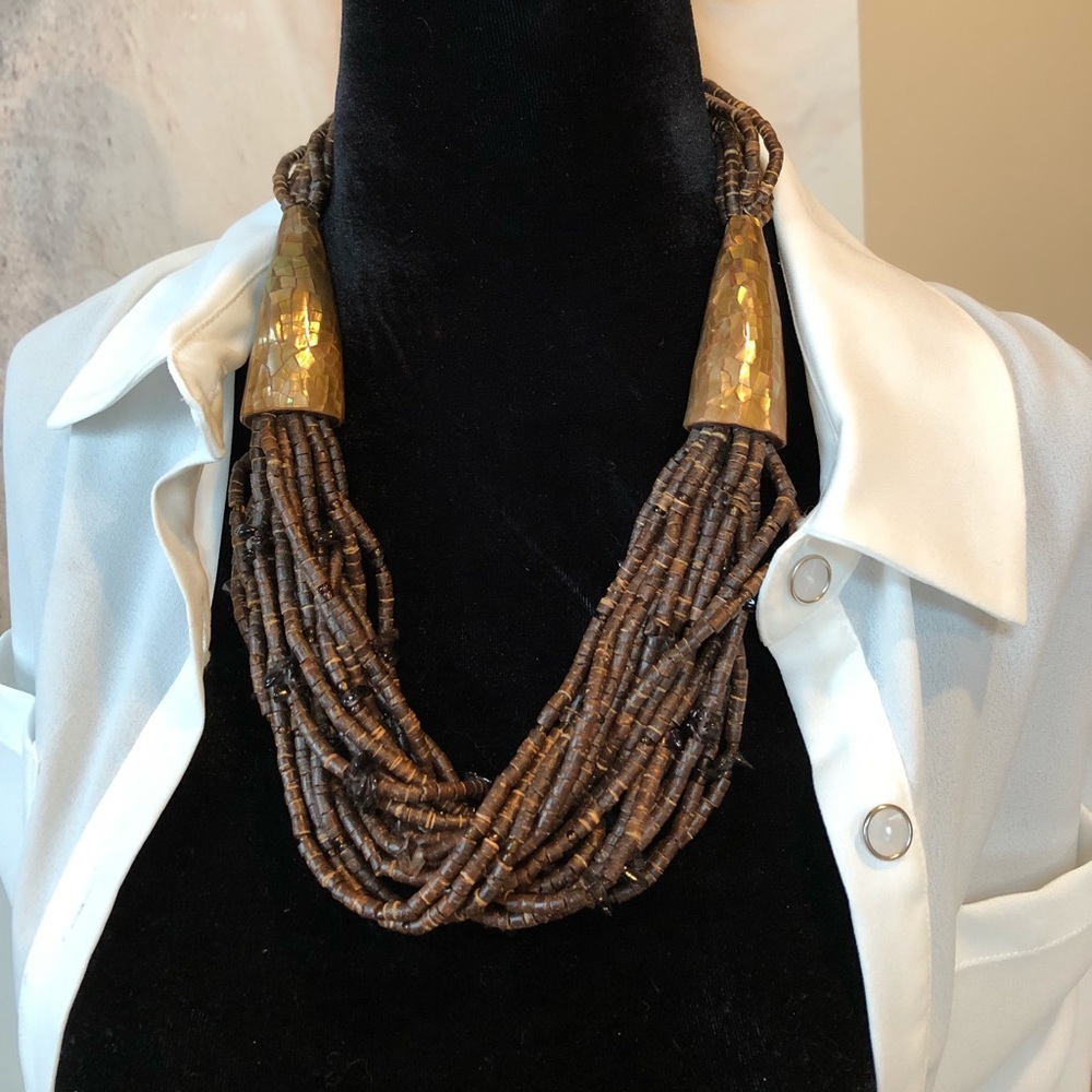 Tribal Chic Beaded Necklace